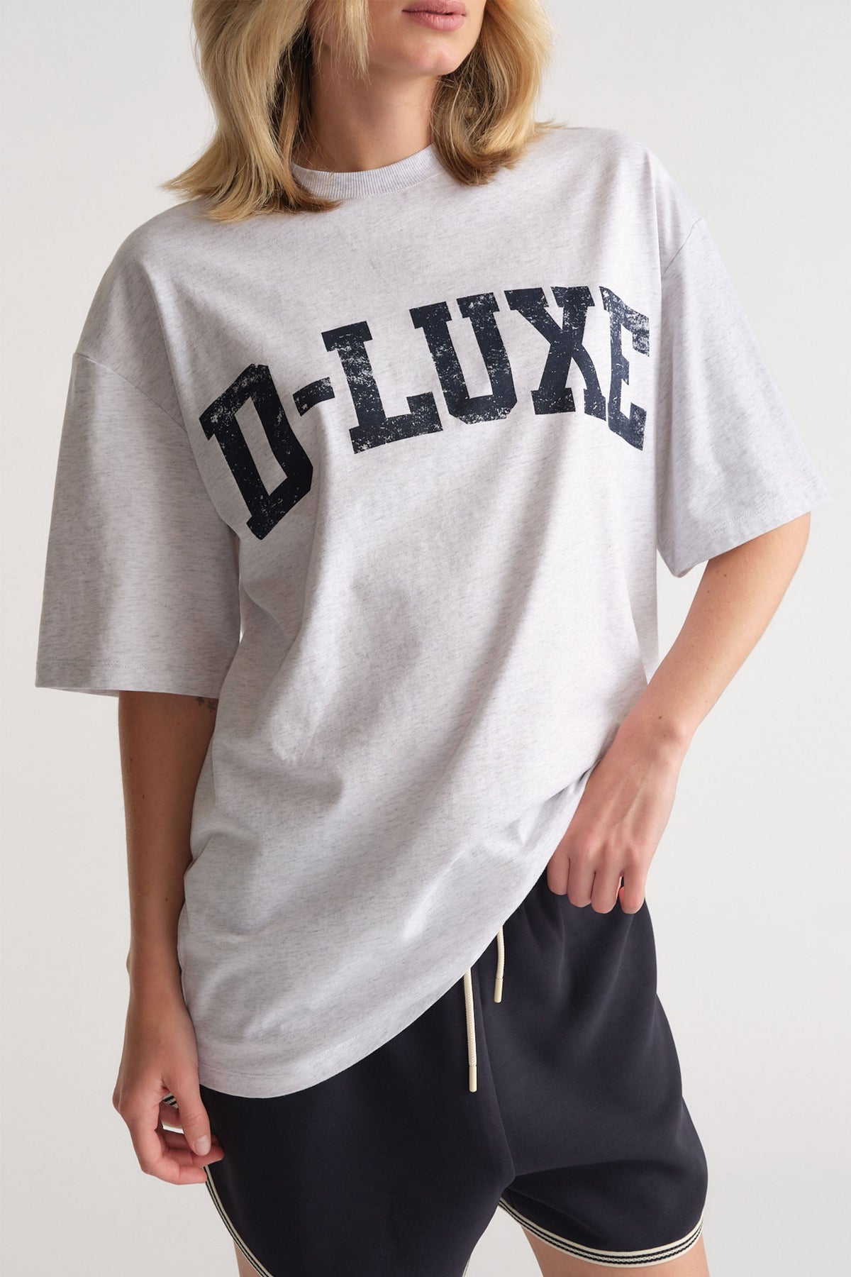 D-Luxe Distressed Logo Tee