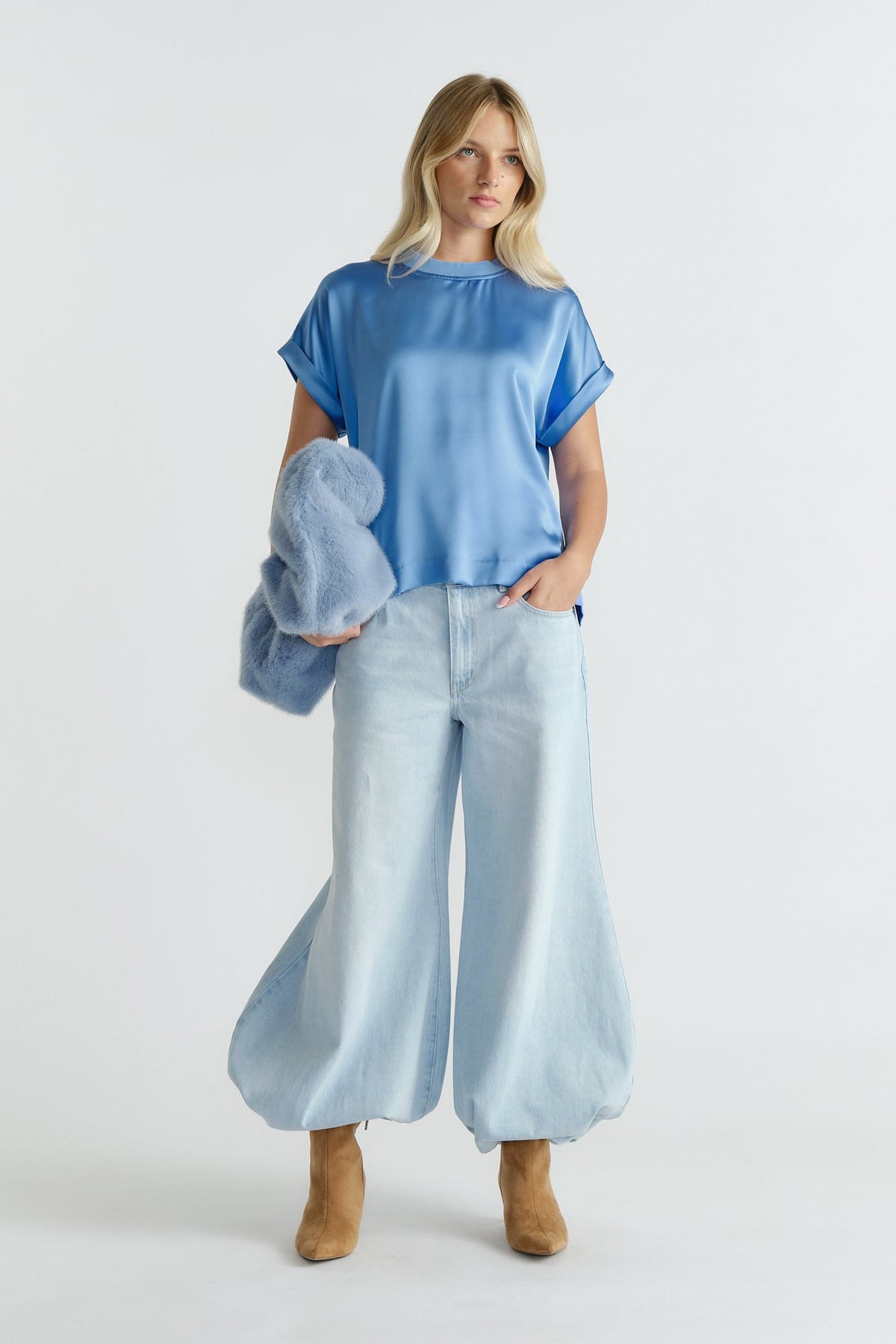 AnnMaree Satin Tee