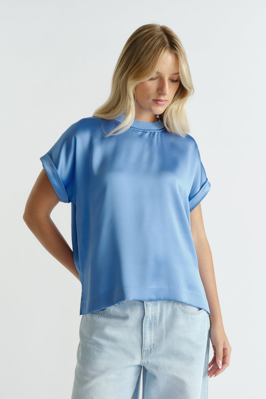 AnnMaree Satin Tee