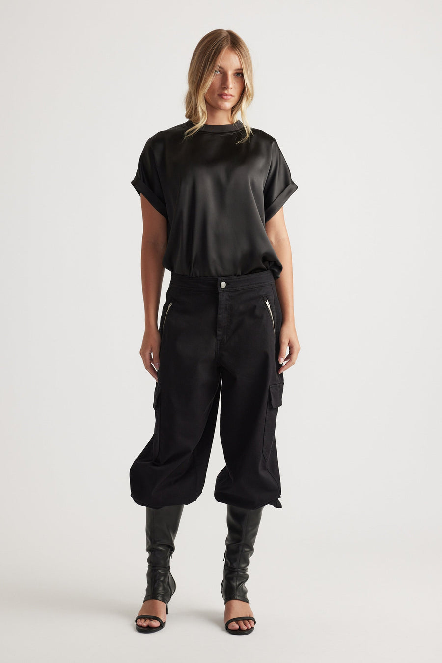 AnnMaree Satin Tee