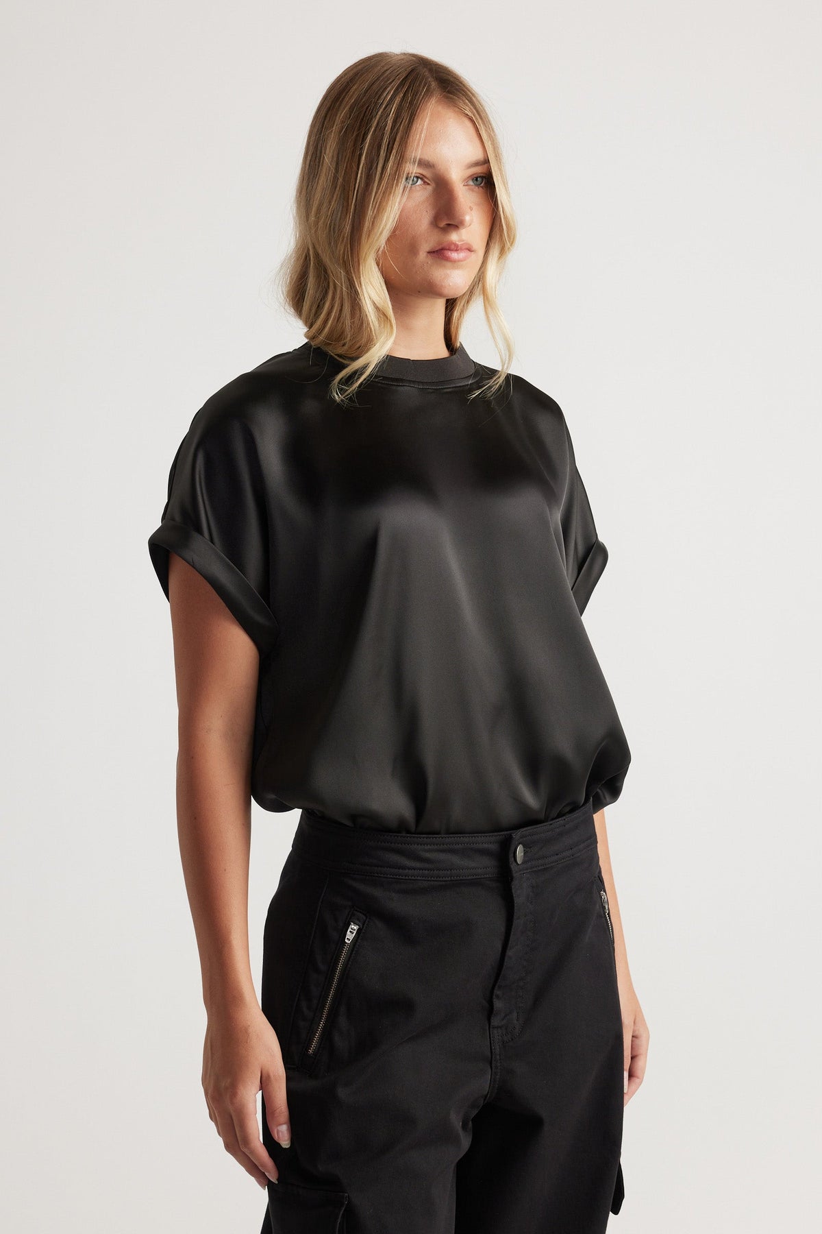 AnnMaree Satin Tee