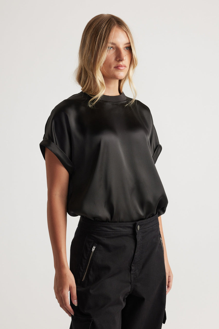 AnnMaree Satin Tee