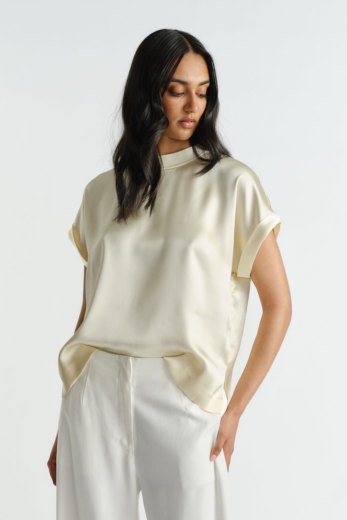 AnnMaree Satin Tee