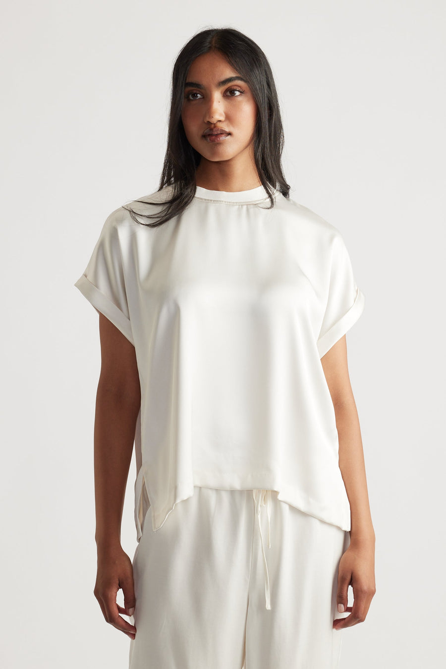 AnnMaree Satin Tee