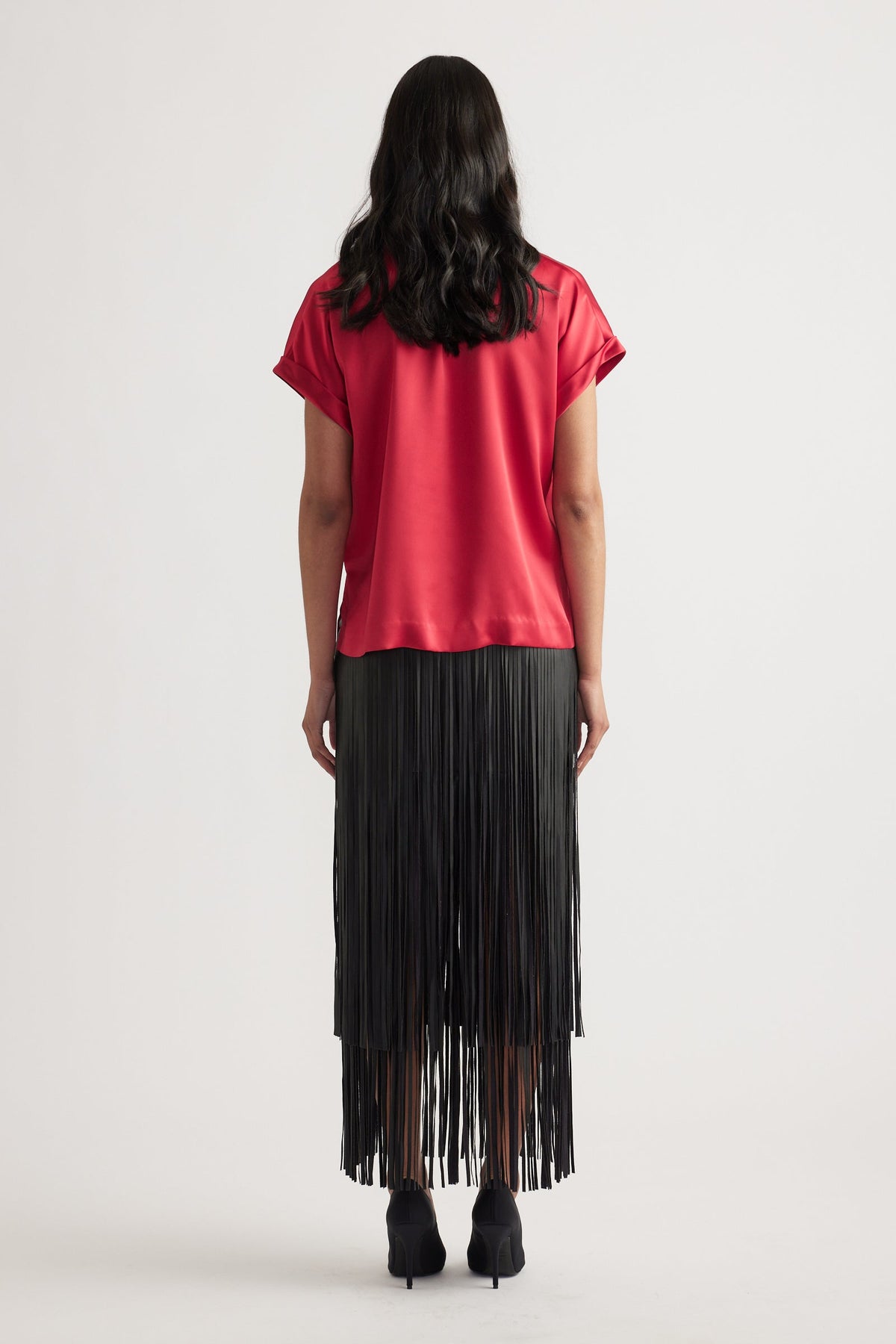 AnnMaree Satin Tee