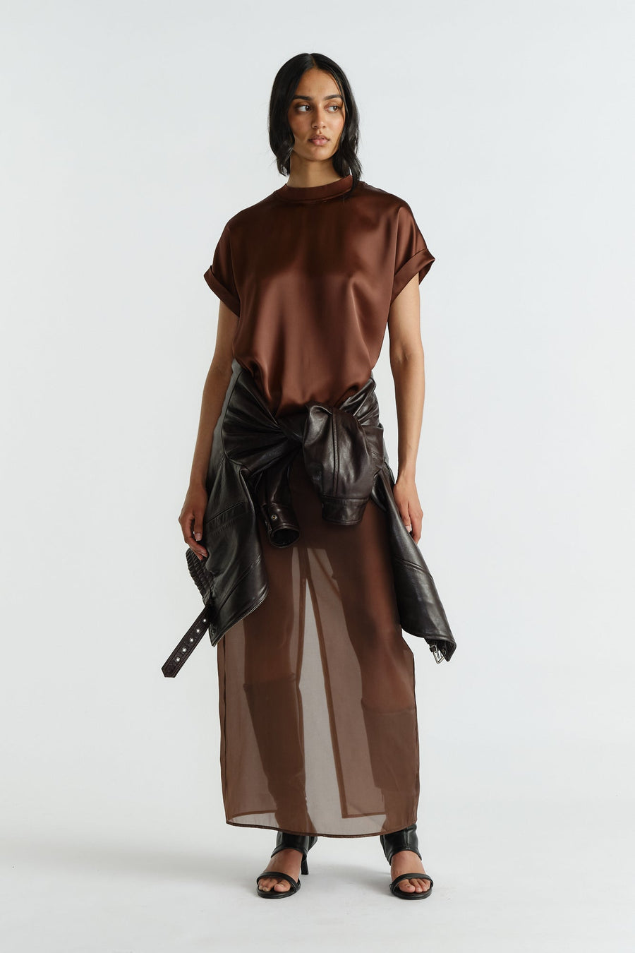 AnnMaree Satin Tee