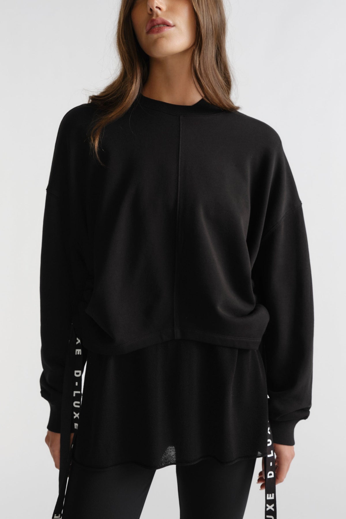 D-Luxe Ruched Terry Sweat