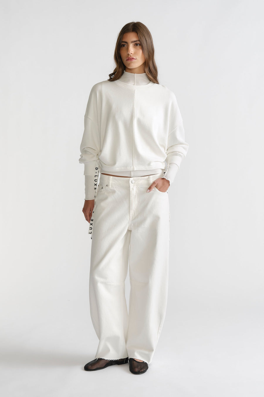 D-Luxe Ruched Terry Sweat