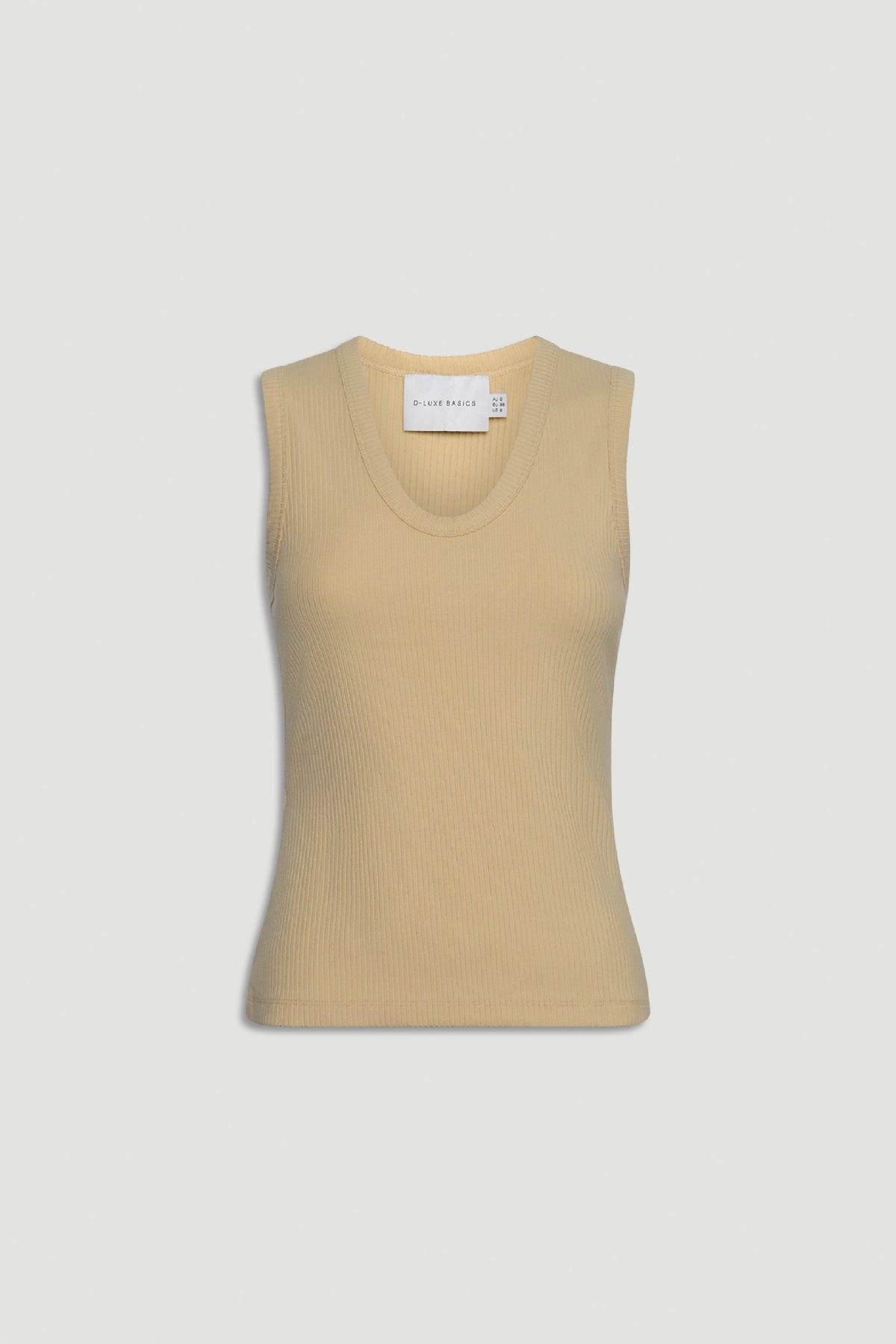 D-Luxe Ribbed Scoop Tank