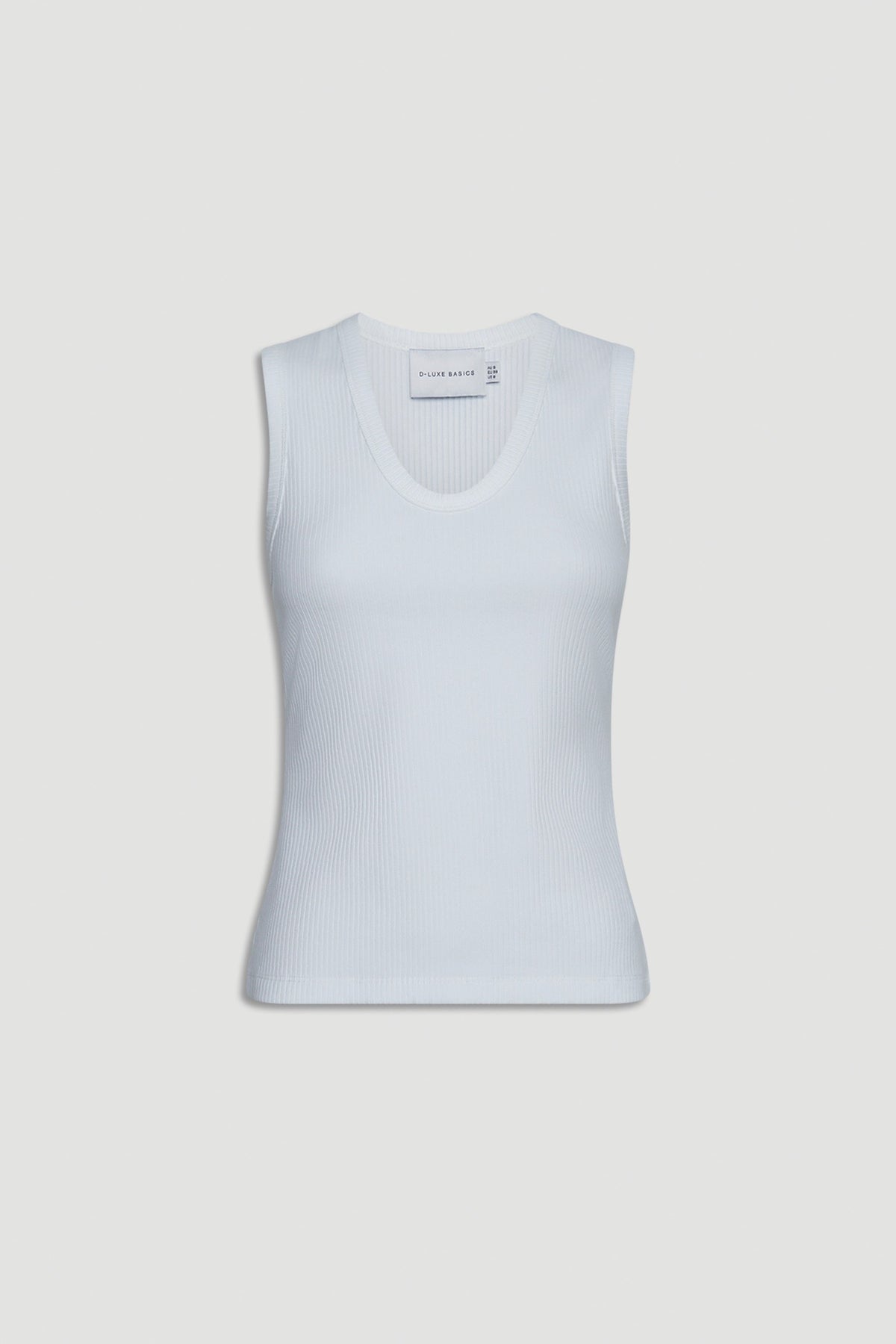 D-Luxe Ribbed Scoop Tank