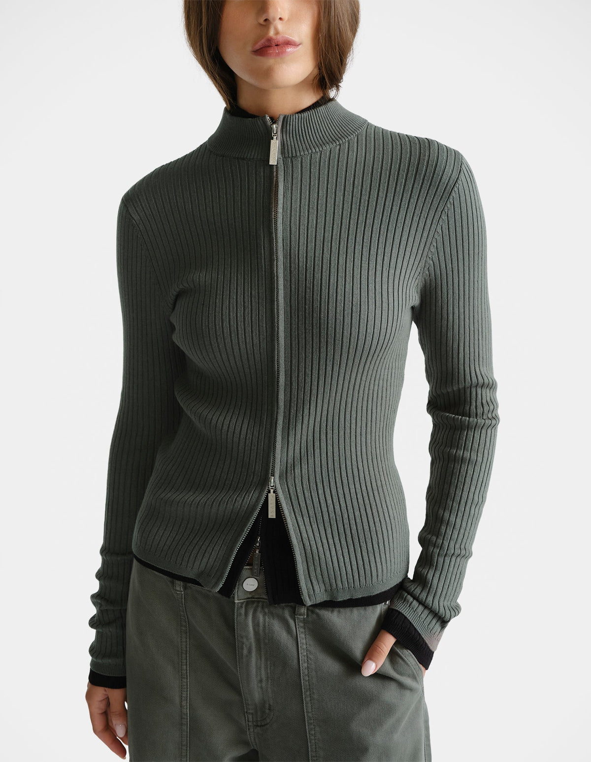 D-Luxe Knit Zip Long Sleeve