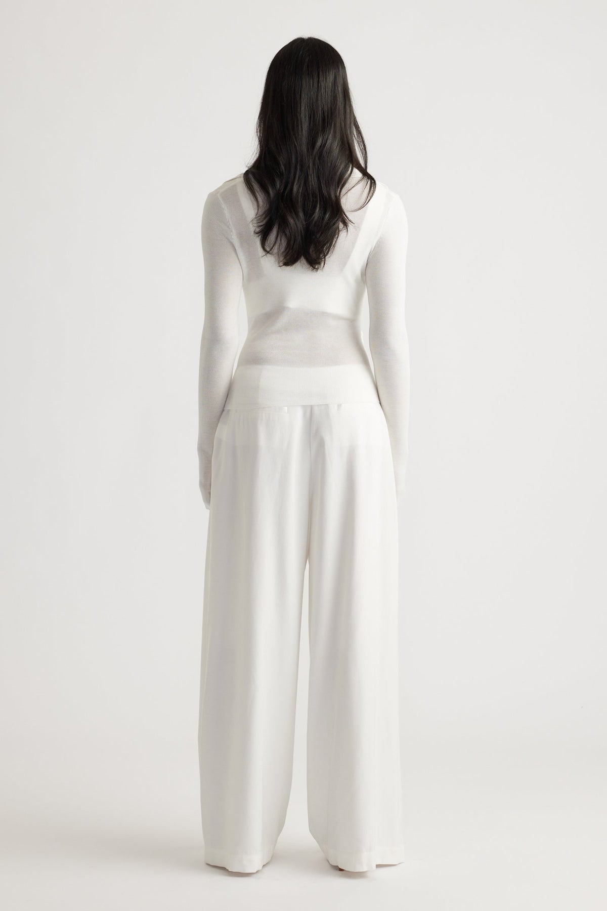 Kendra Crossover Fine Knit Top
