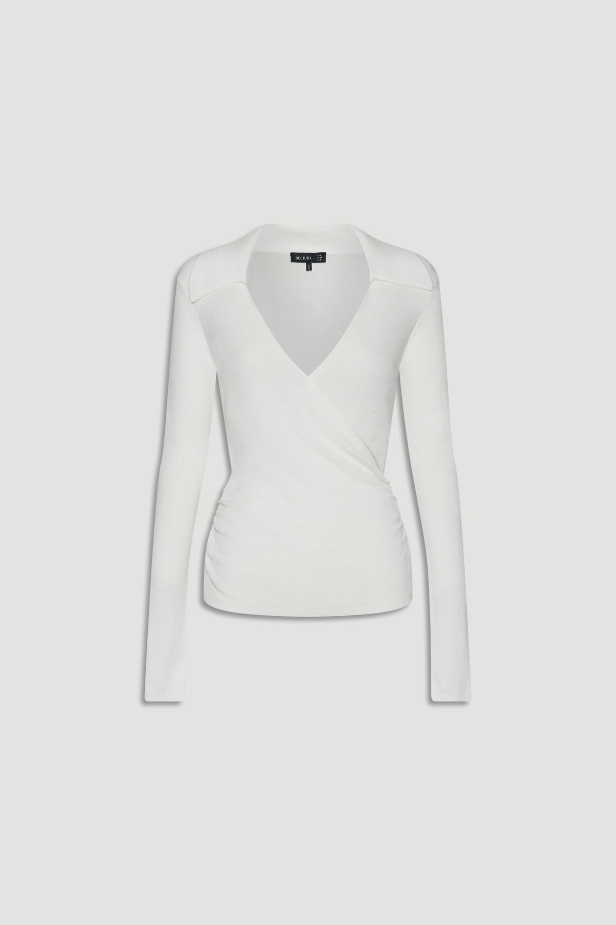 Kendra Crossover Fine Knit Top