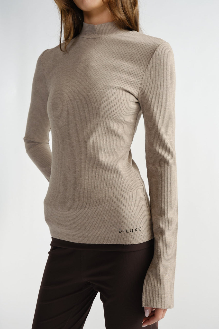 D-Luxe Long Sleeve Rib Top