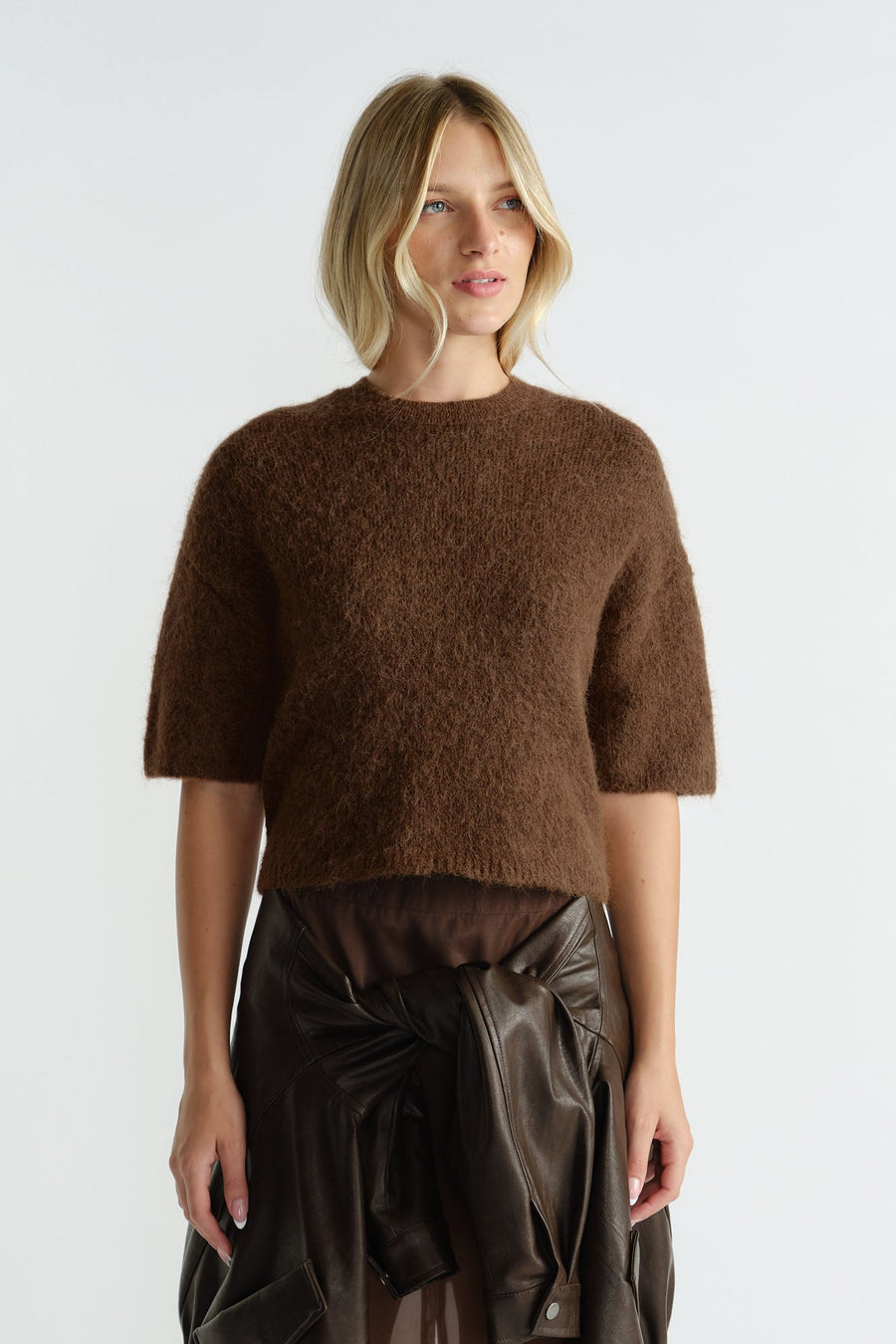 Lola Fluffy Knit Tee