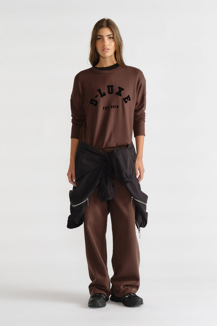 D-Luxe Long Sleeve Logo Top