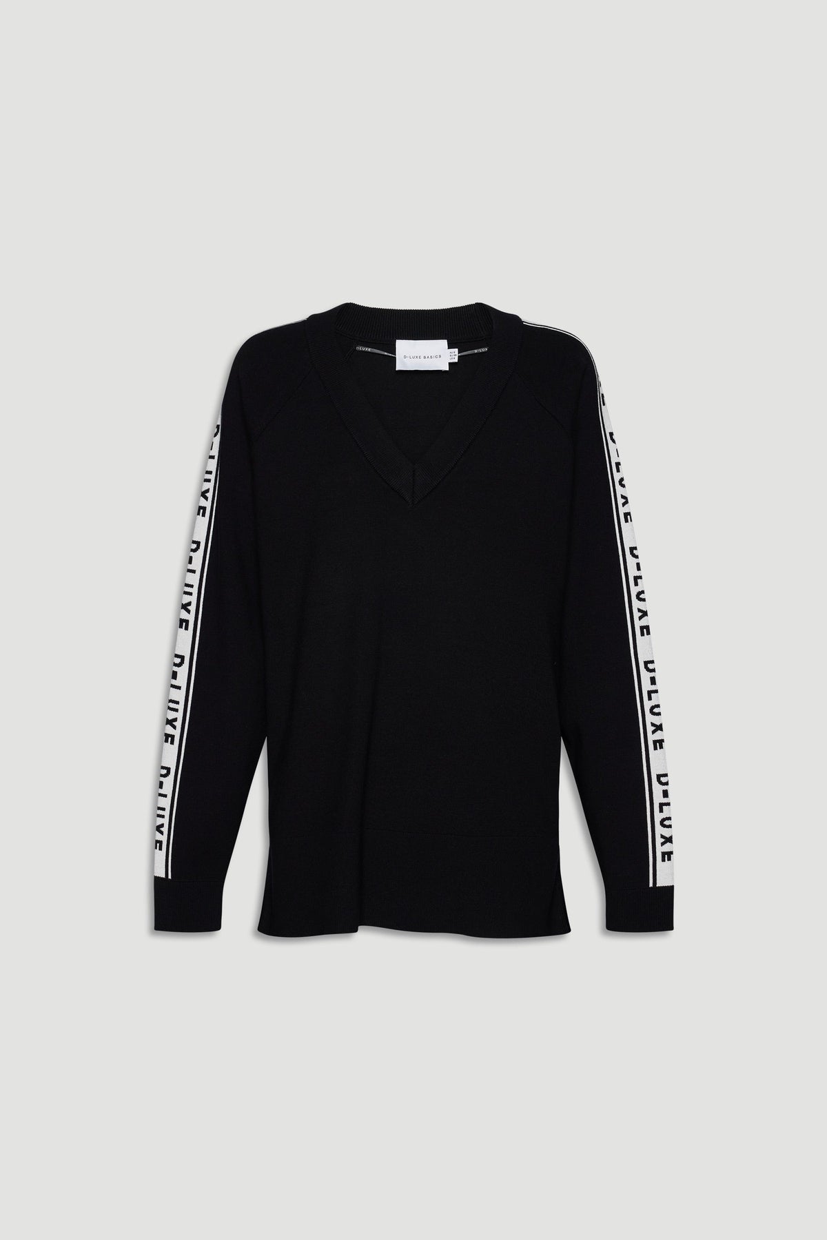 D-Luxe Logo Panel Knit Top