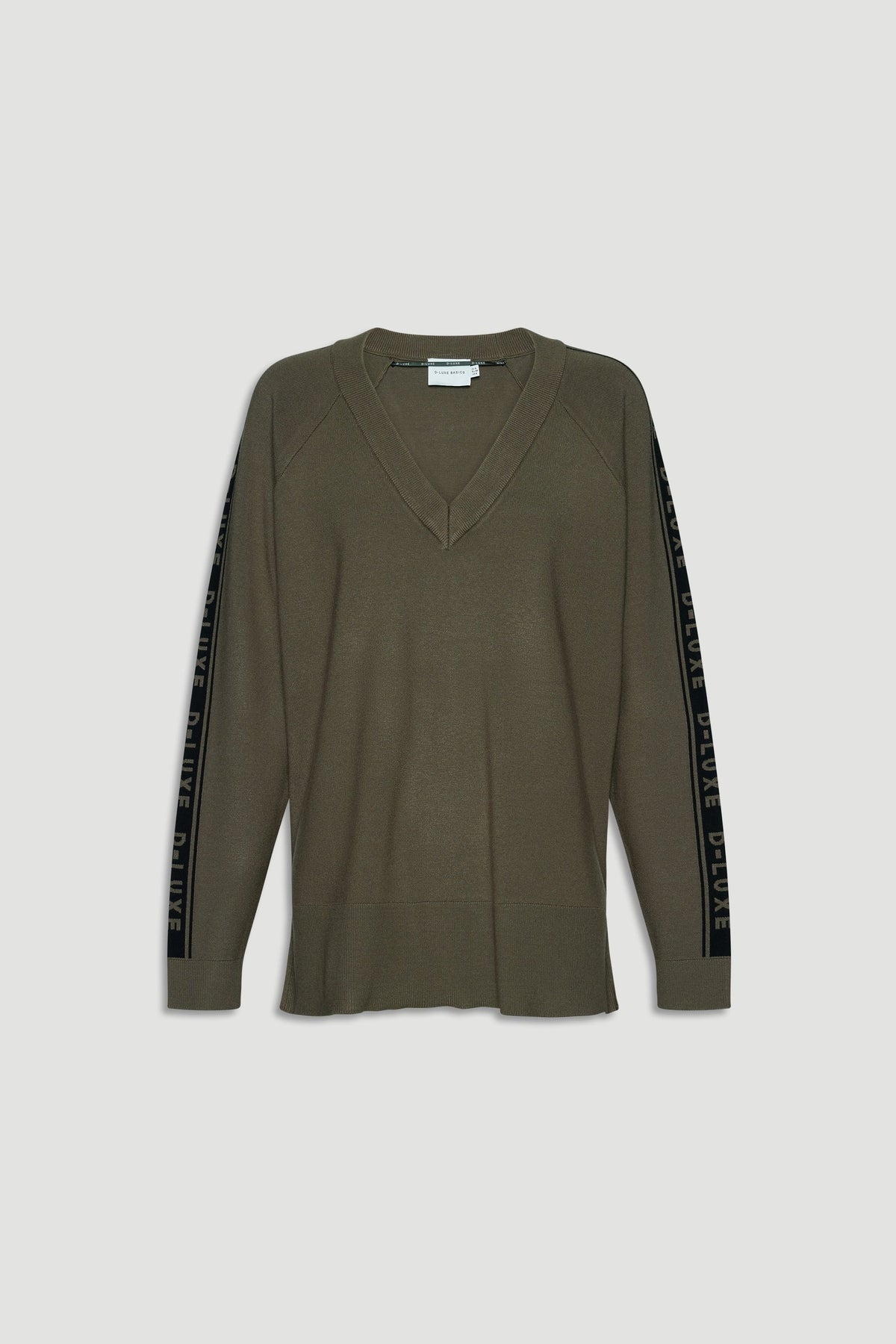 D-Luxe Logo Panel Knit Top