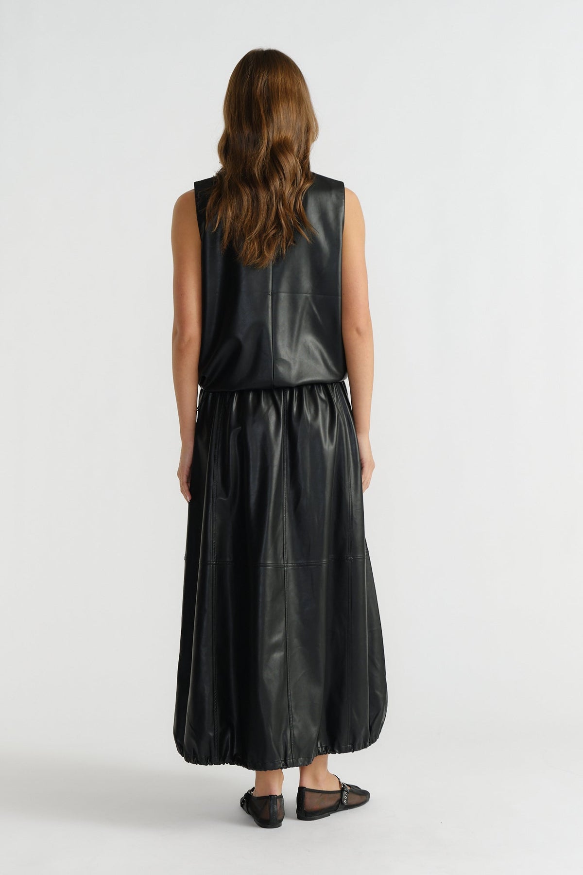 D-Luxe Faux Leather Top
