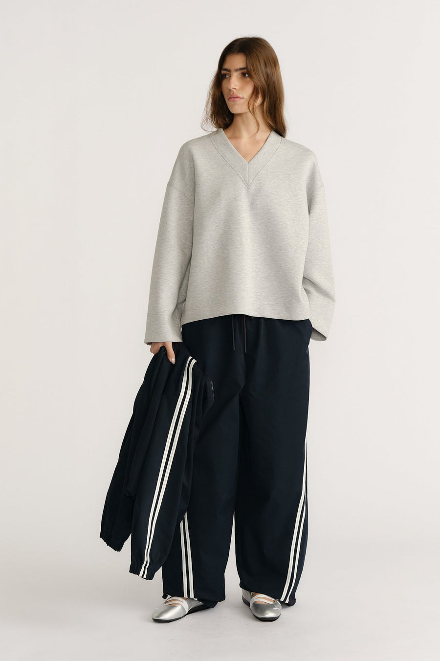 D-Luxe Neoprene V Neck Sweat