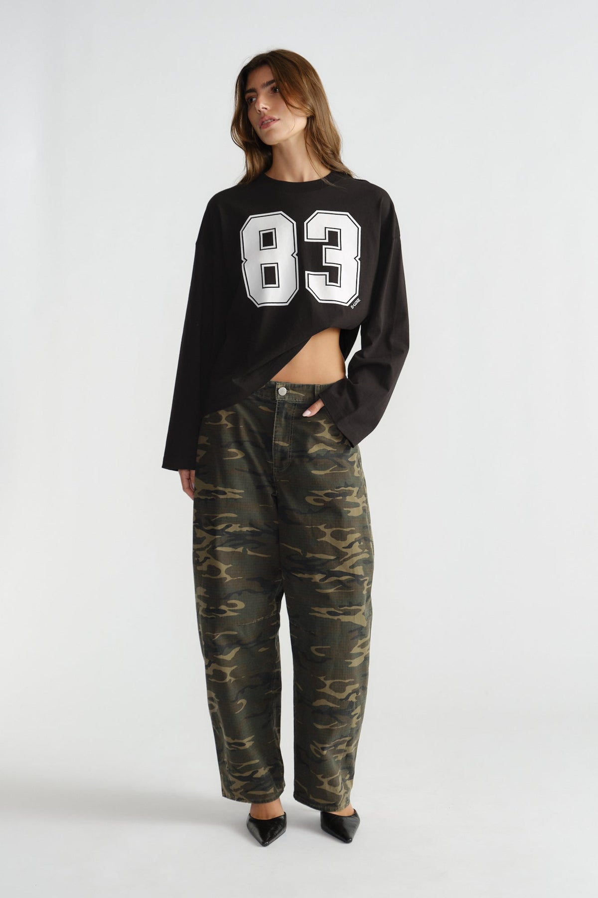 D-Luxe Number Long Sleeve Tee