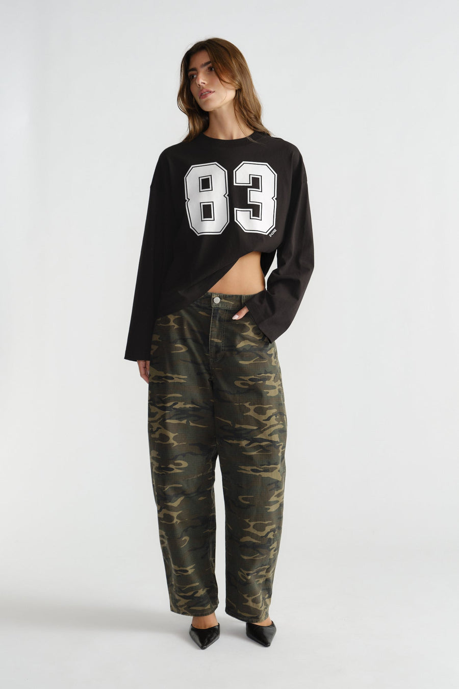 D-Luxe Number Long Sleeve Tee
