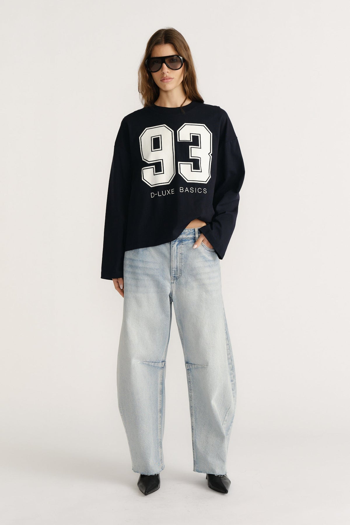 D-Luxe Number Long Sleeve Tee