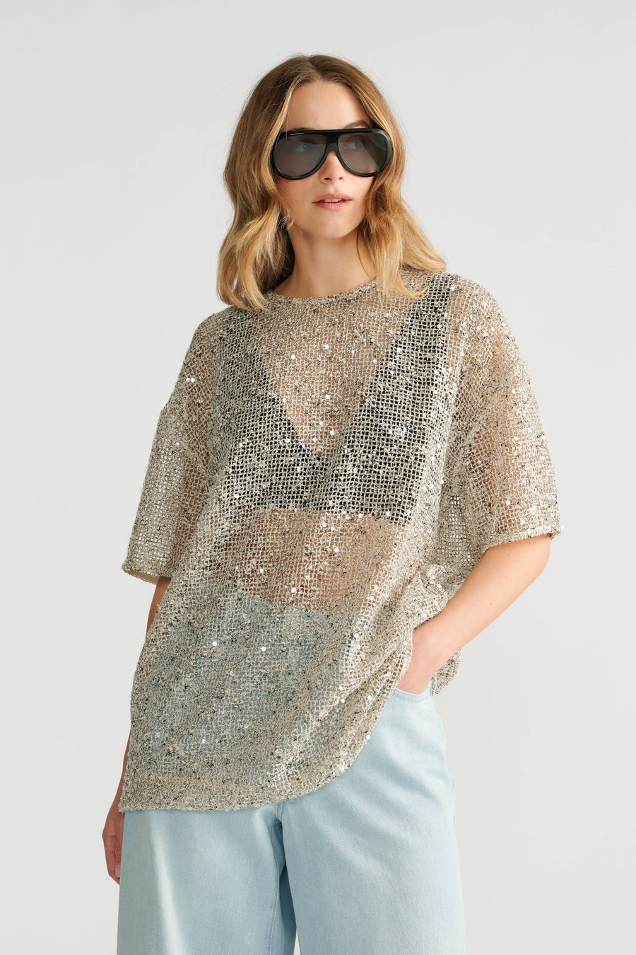 Collins Sequin Top