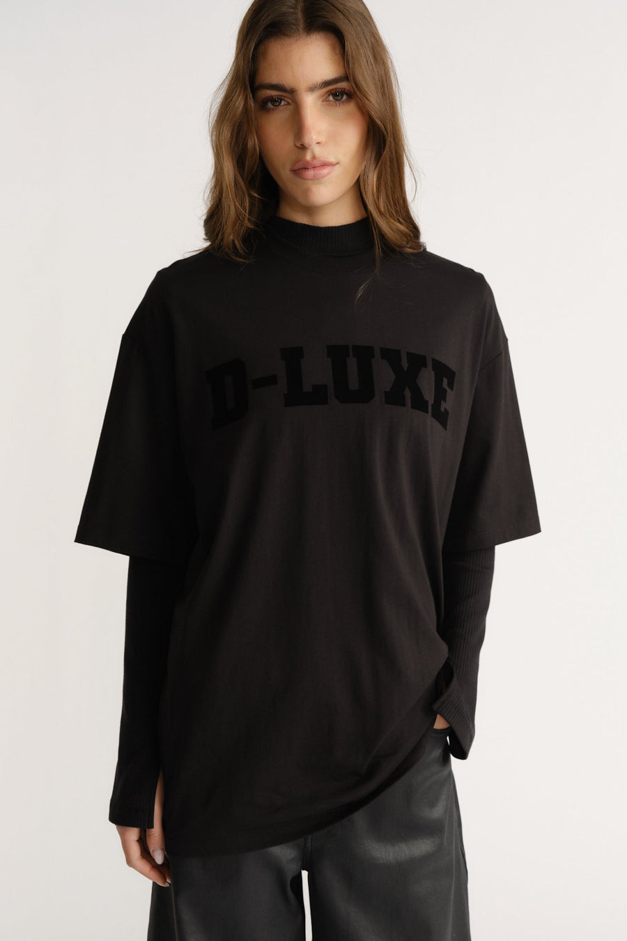 D-Luxe Flocked Logo Tee