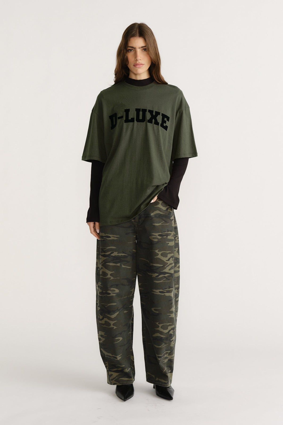 D-Luxe Flocked Logo Tee