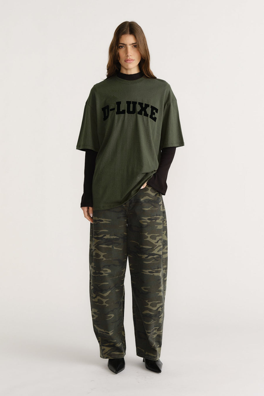 D-Luxe Flocked Logo Tee