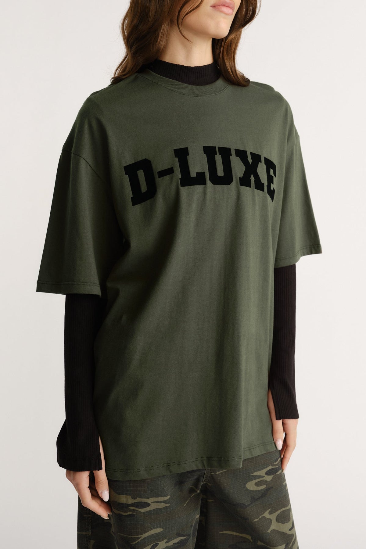 D-Luxe Flocked Logo Tee