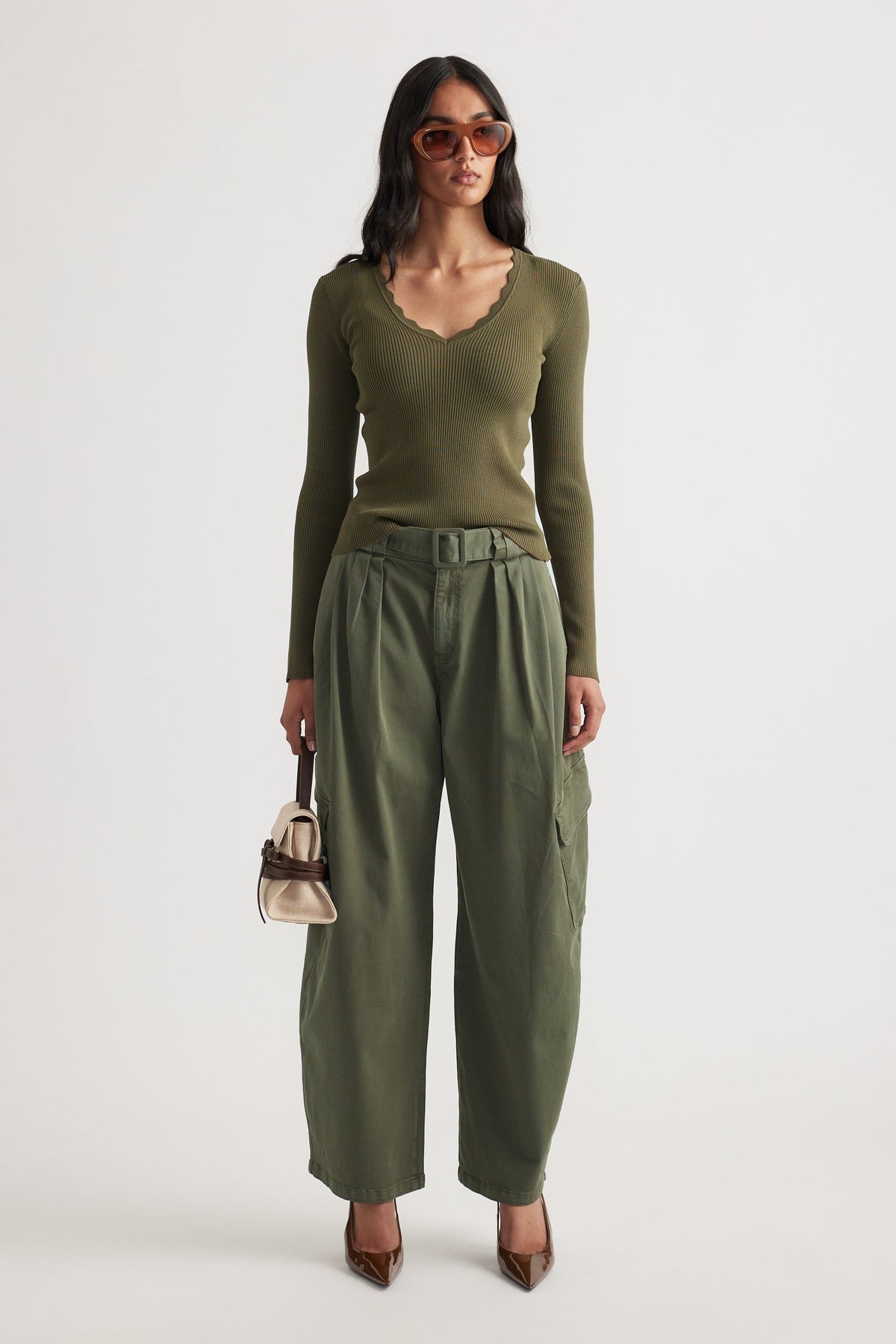 Kai V Neck Long Sleeve Top