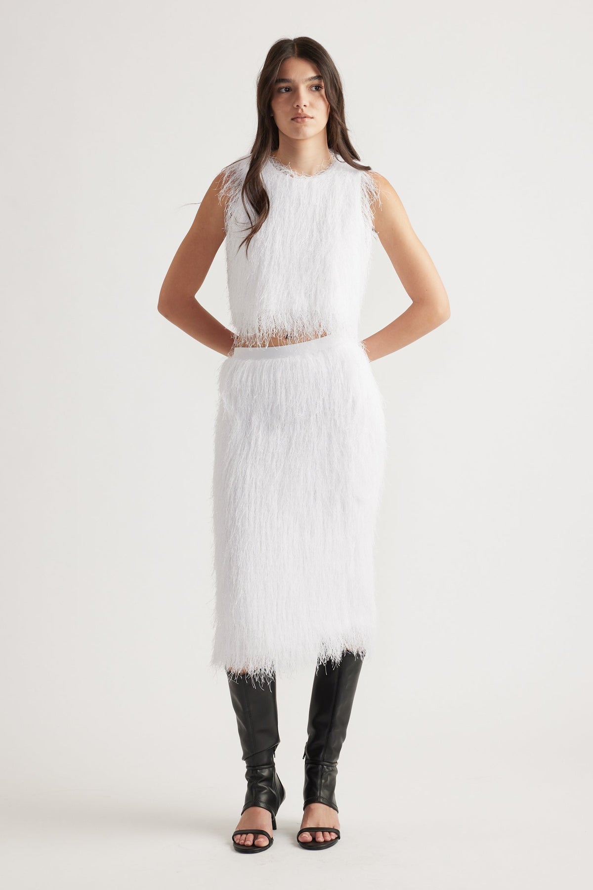 Rue Lurex Fringed Shell Top