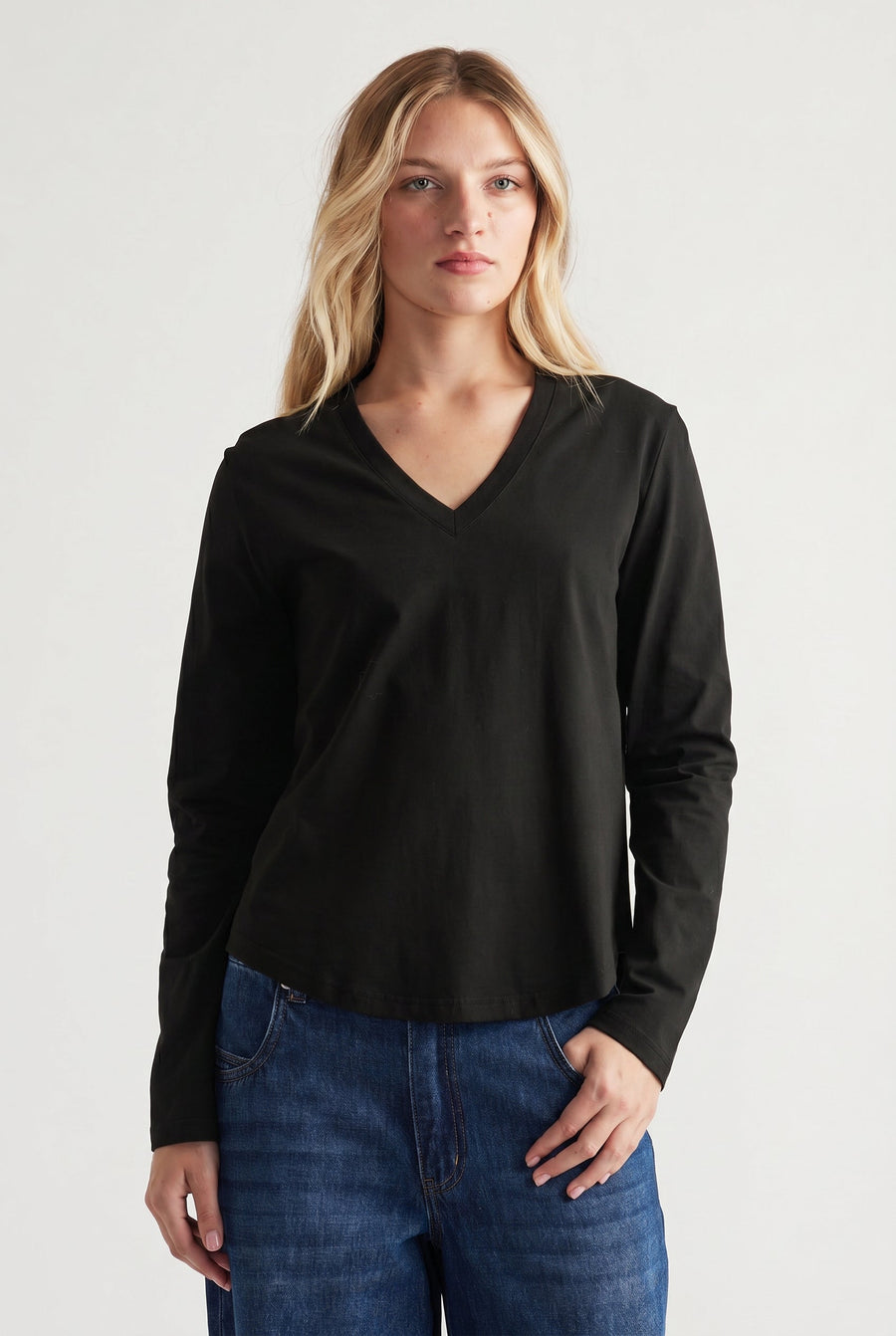 Imogen V Neck Long Sleeve