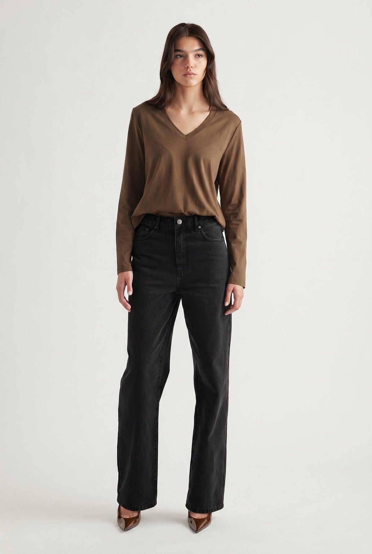 Imogen V Neck Long Sleeve