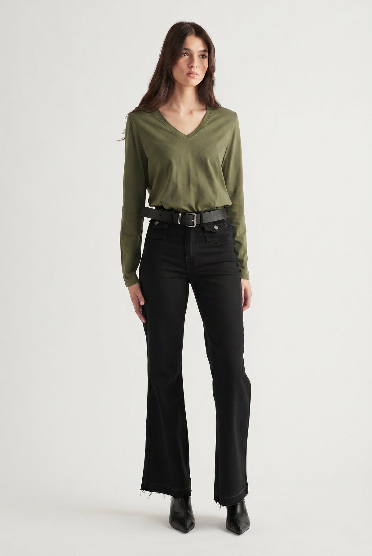 Imogen V Neck Long Sleeve
