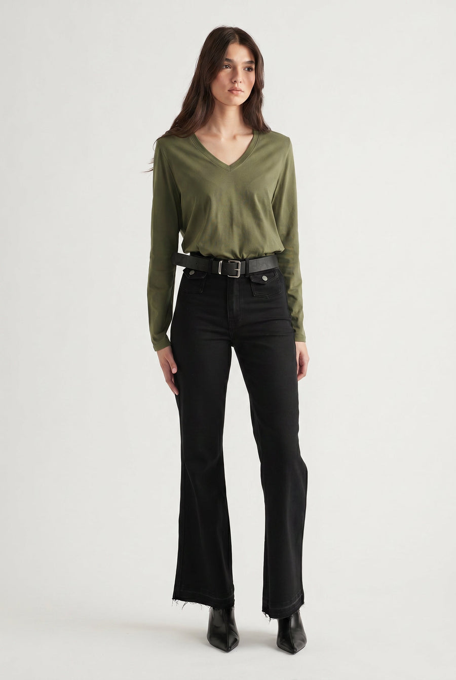 Imogen V Neck Long Sleeve