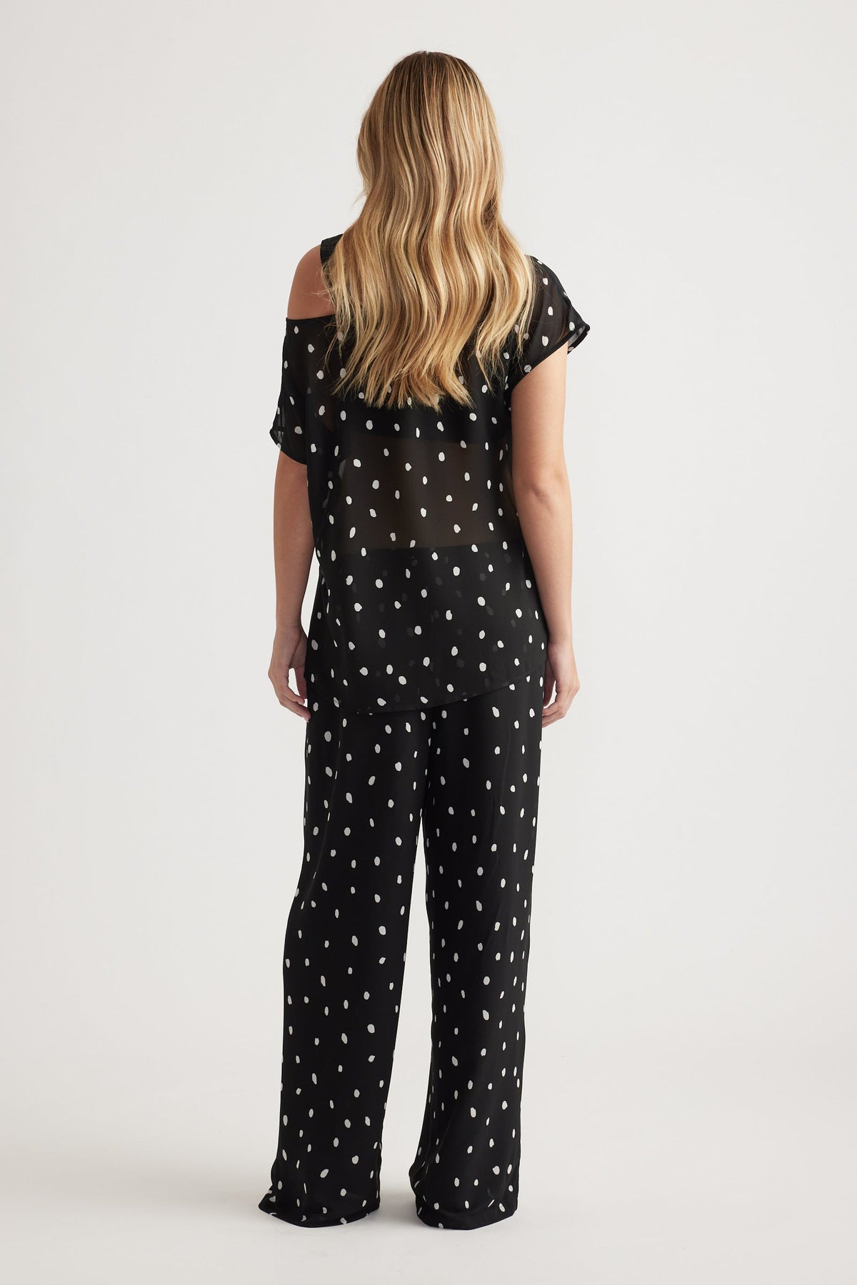 Eliza Off Shoulder Sheer Top