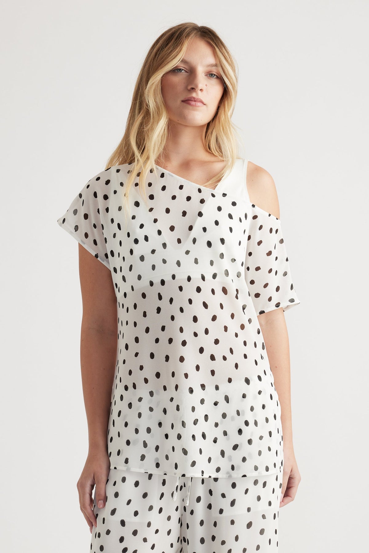 Eliza Off Shoulder Sheer Top