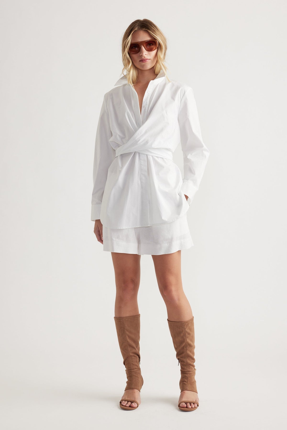 Amelia Linen Blend Short