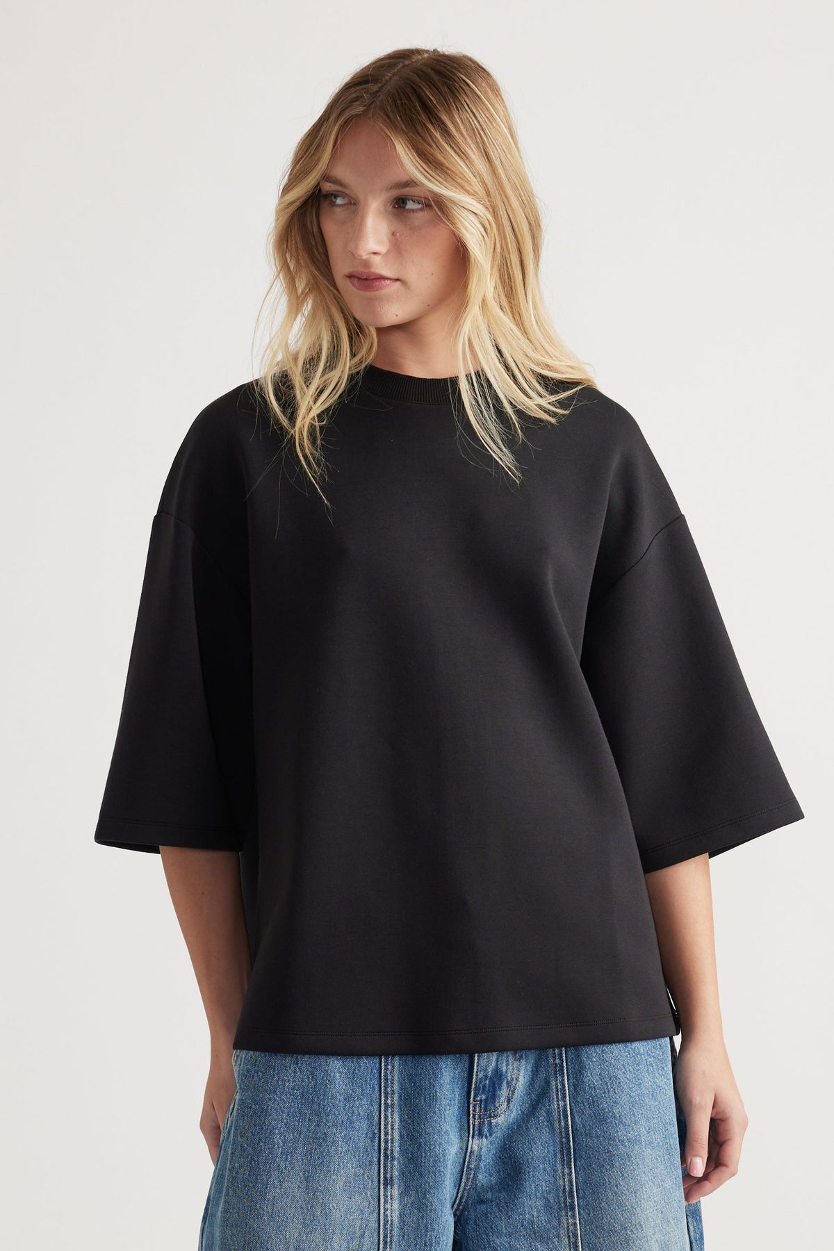 D-Luxe Neoprene Zip Back Tee