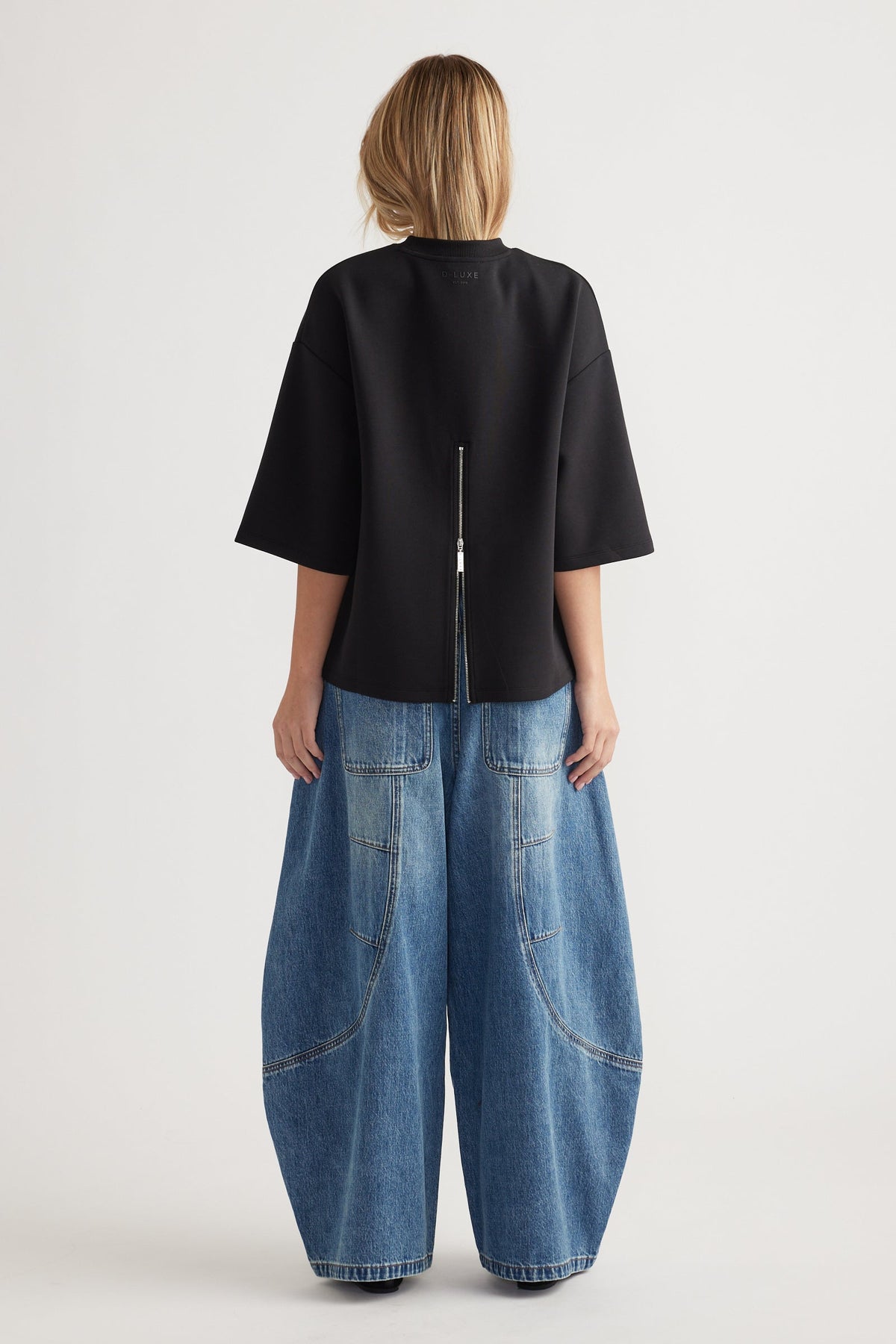 D-Luxe Neoprene Zip Back Tee