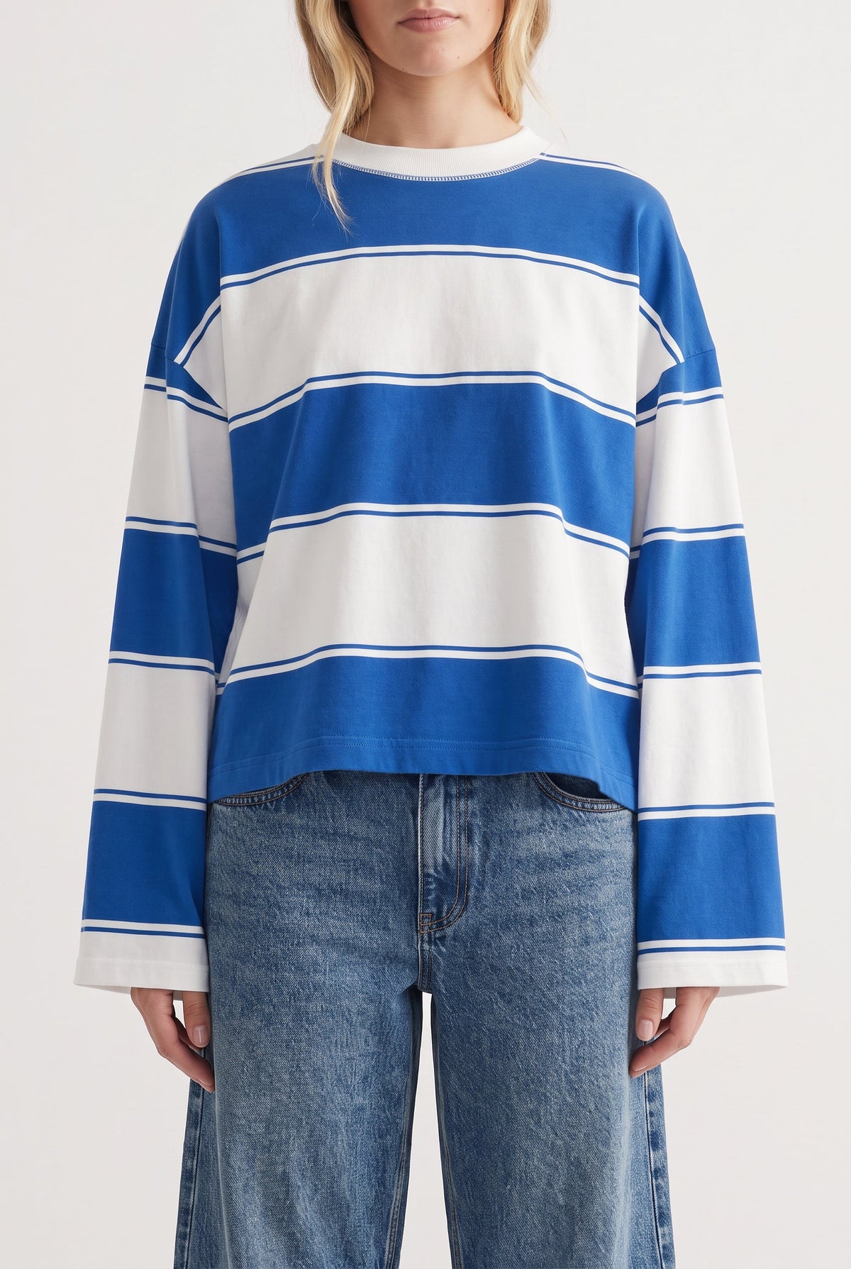 D-Luxe Long Sleeve Stripe Tee