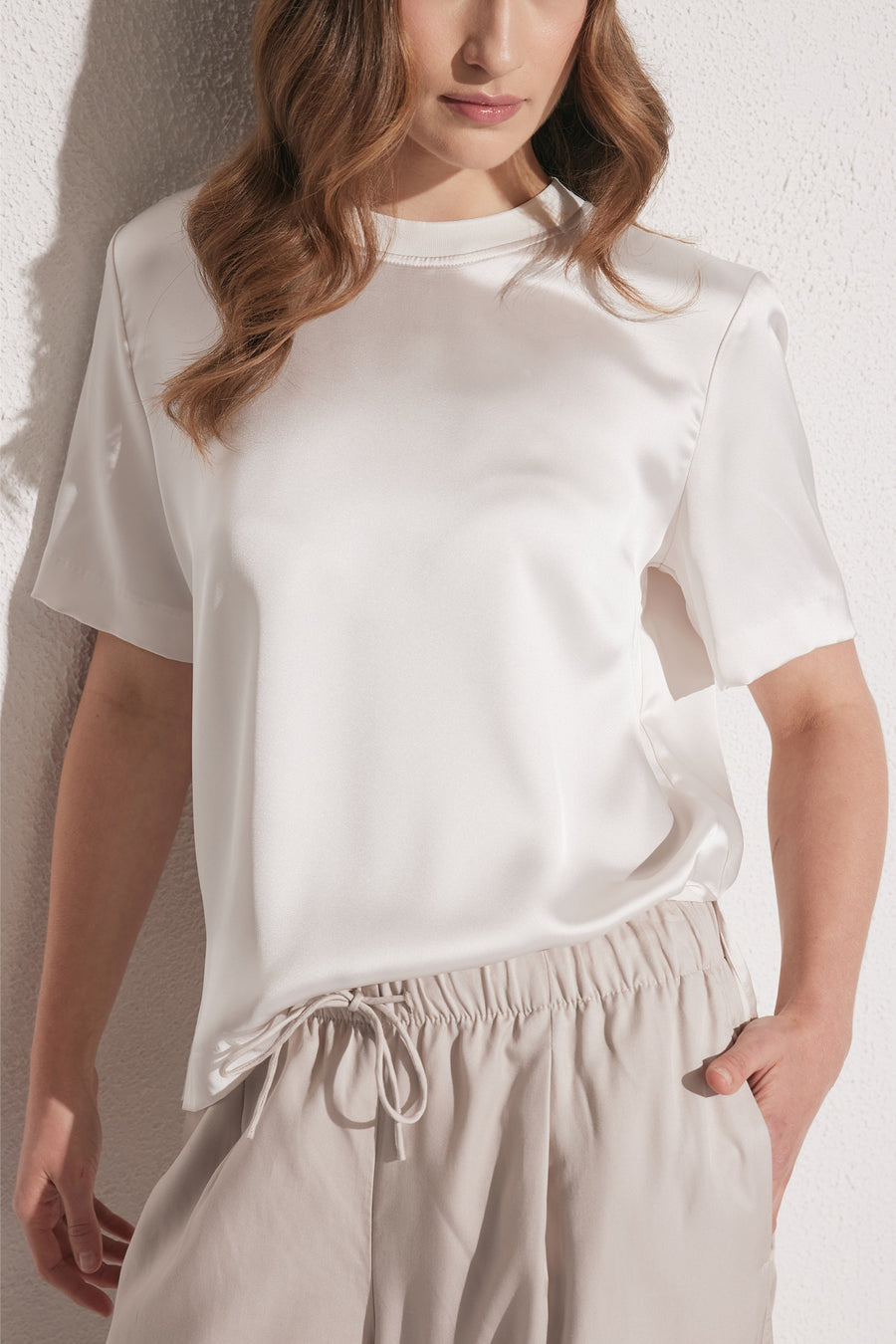 Phoebe Satin Tee
