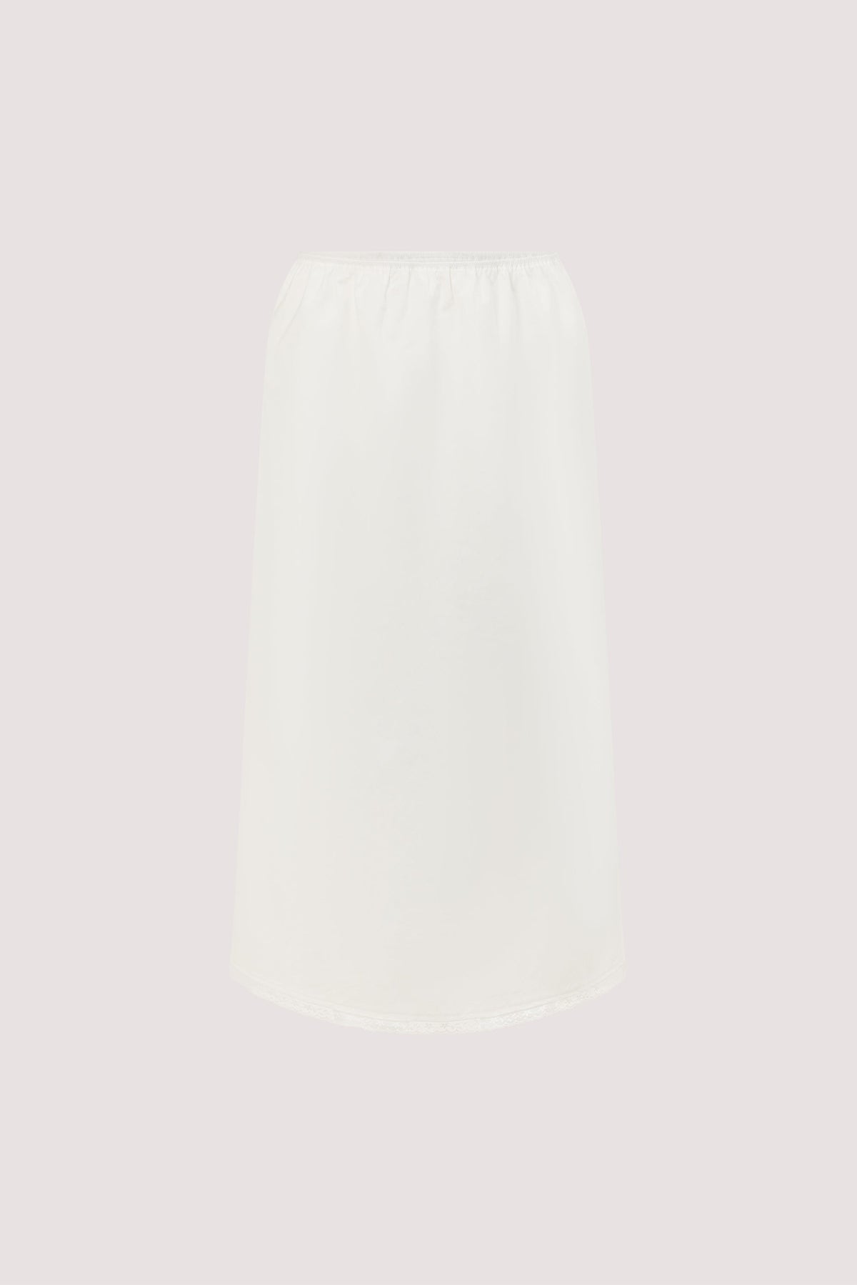 ROSIN WHITE KNEE LENGTH SKIRT