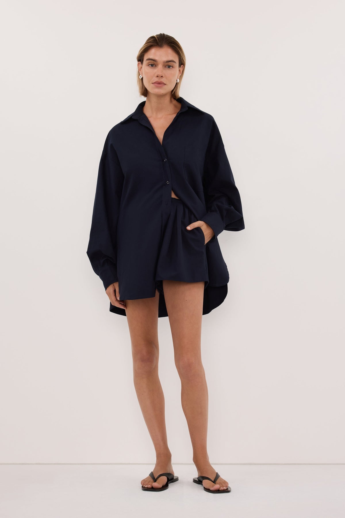 RHEA INK DRAWSTRING COTTON SHORT