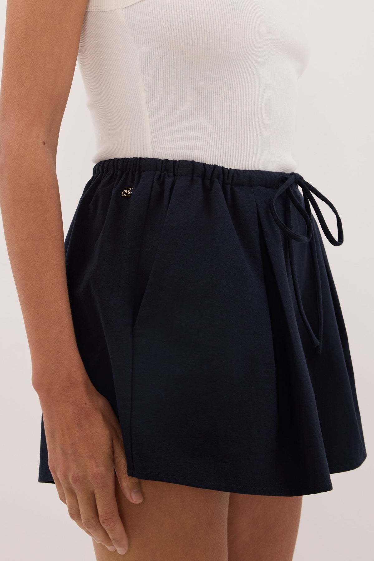 RHEA INK DRAWSTRING COTTON SHORT