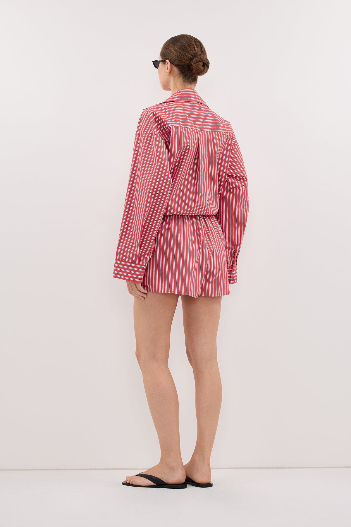 MISHA RED STRIPE SHORT