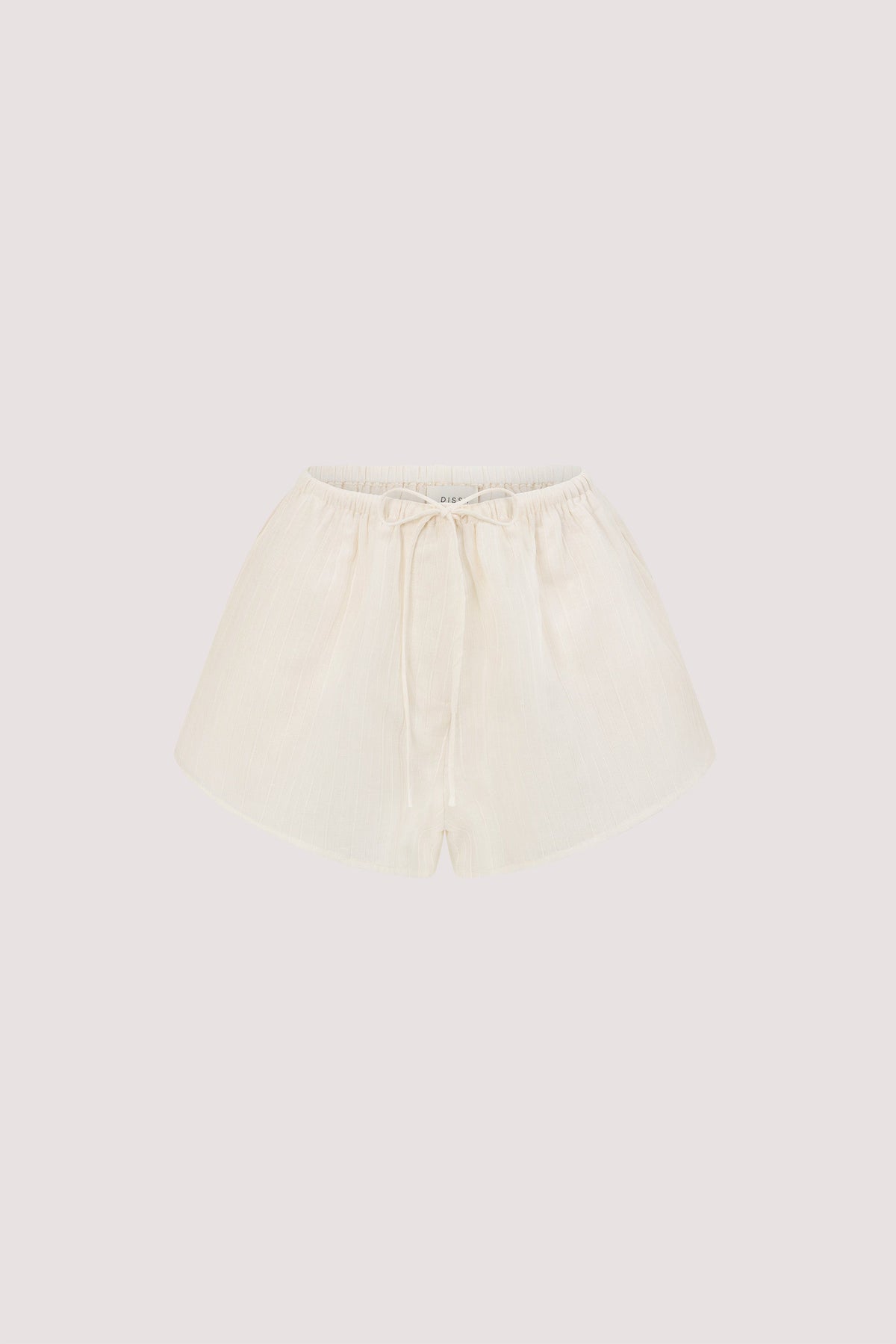 CASEY IVORY CRINKLE RAMIE SHORT